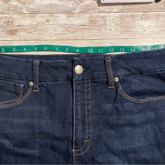 Chico's So Slimming Girlfriend Slim Leg Jeans - Dark Blue 3R - Picture 7 of 7